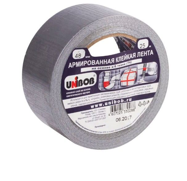  Лента армир 48мм*25м клейкая 2931/29836/29836 Unibob