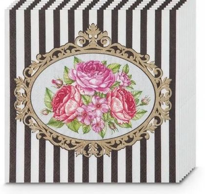  Салфетки бумажн. Bouquet 3-х сл 20шт Букет в виктор.стиле 33х33см 37447