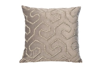  Подушка с бисером Этника серебро 45х45см GARDA DECOR