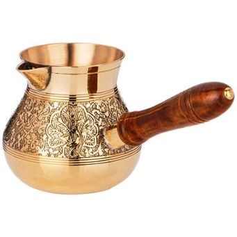  Кофеварка (турка) 0,45л латунь резная Graving 733-139