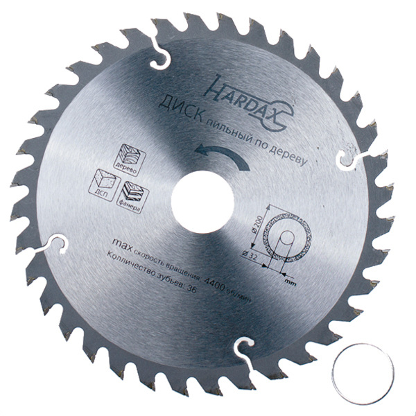  Диск пильный п/дер 180*22,2/16мм 40Т 74-1-180 Hardax