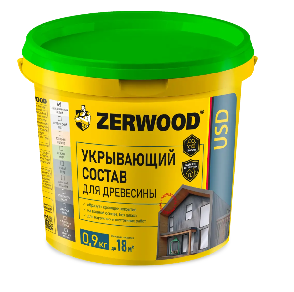  Защитно-укрывающий состав Zerwood USD индийская корица 0,9кг Ижсинтез