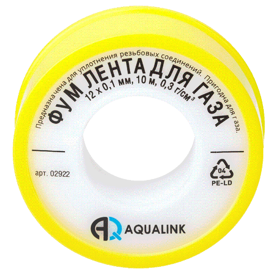  Лента-Фум 12мм*10м для газа 02922 Aqualink