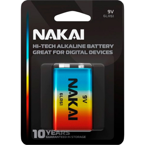  Батарейка 6LR61 крона NAKAI R1702-0013