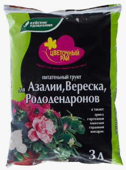  Почвогрунт 3л Цветочный Рай для азалий,вереска,рододендронов БХЗ