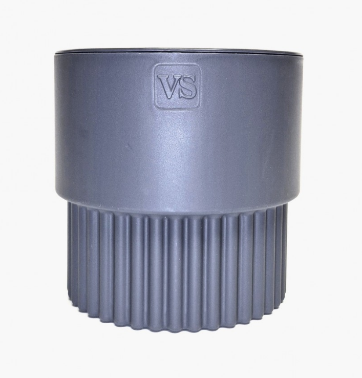  Горшок для цветов 7л VipSet с дренажной системой Бостон антрацит