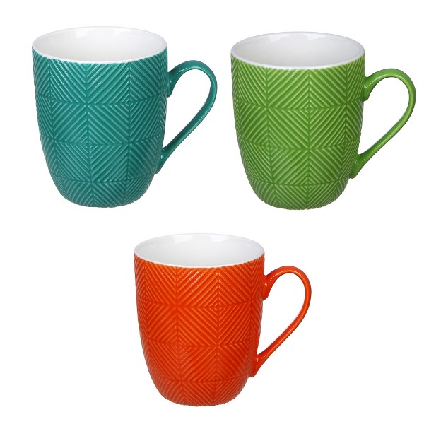  Кружка 380мл Квадрат 3 цвета 806-323