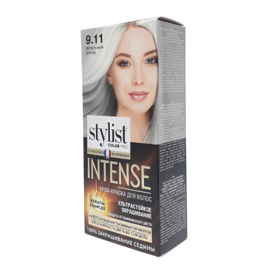  Краска для волос 9.11 Пепельный блонд Stylist Colorr Intense 8421
