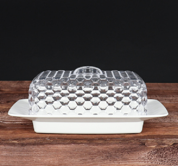  Масленка Мозайка бело-прозрачный (уп.28) М5571