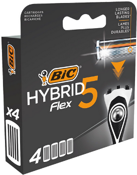  Кассеты Bic Flex 5 Hybrid 4шт
