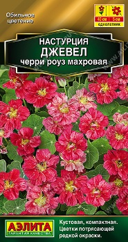  Настурция Джевел черри роуз махровая 4шт цв Аэлита