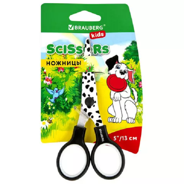  Ножницы 13см канц Далматин Brauberg Kids 232276