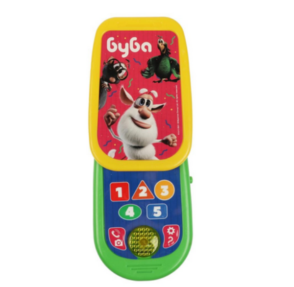  Игрушка Телефон-слайдер БУБА 50 песен,загадок,звуков,цифры,форма,цвета 320-821