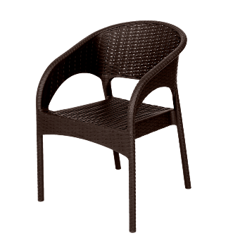  Кресло Rattan Ola Dom (коричневый) ЦБ-00001475