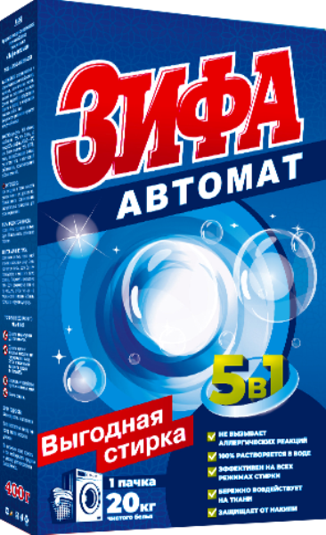  Стиральный порошок Зифа автомат 400г Эколь