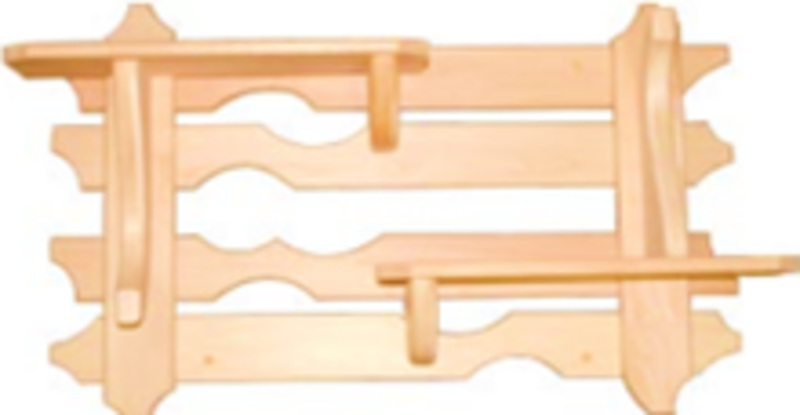  Полка деревянная для бани Лира липа А134