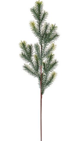  Ветка ель искусств посереб декор 70см 227-562 