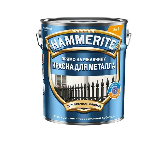  Краска гладкая коричневая 5л HAMMERITE