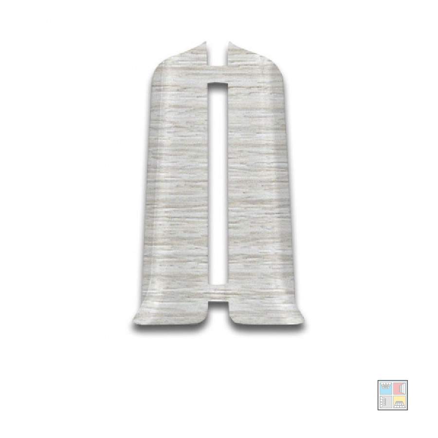  Заглушка для плинтуса 85мм 265 Клен патина 2шт Деконика