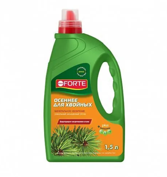  Удобрение для хвойных 1,5л Лето-осень Bona Forte (у15)