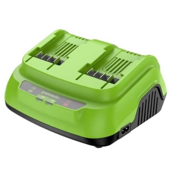  Зарядное устройство 24В 8А ультрабыстрое G24X2C8 двойное GreenWorks 2958807