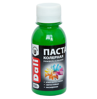  Колерная паста зеленое яблоко 0,1кг DALI арт.20358 Рогнеда