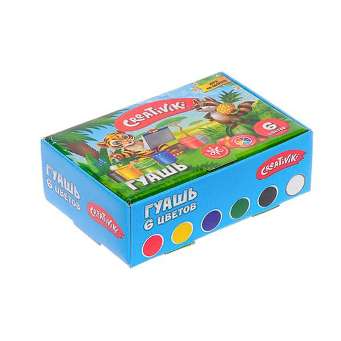  Краски гуашевые 6цв 10мл 583-248