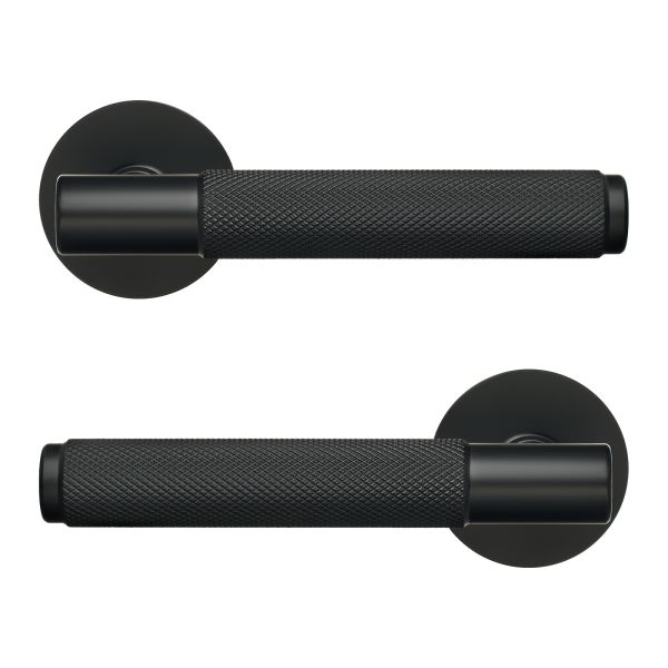  Ручка дверная UNICO(УНИКО) BLACK (51150) мат.черный АЛЛЮР