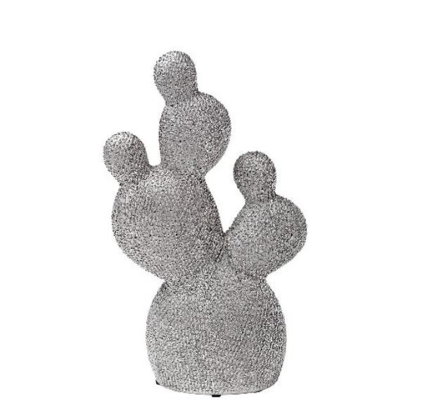  Статуэтка Кактус цвет серебро 12*5*22 GARDA DECOR