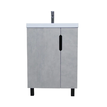 Тумба под умывальник  Марта Bazis 60 DA3503T без ящика бетон  Айсберг  - фото