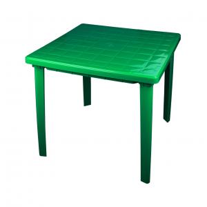  Стол пласт 800*800*740 квадр зелен. М2596 (уп.1)