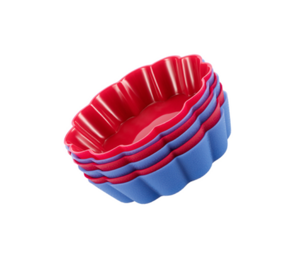  Набор форм для выпечки 6шт 8*2см Корзиночка 93-SI-FO-09 Linea Silicone