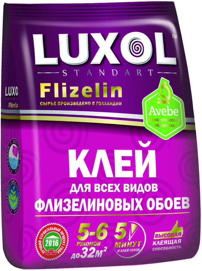  Клей обойный 200г флизелин LUXOL 10907