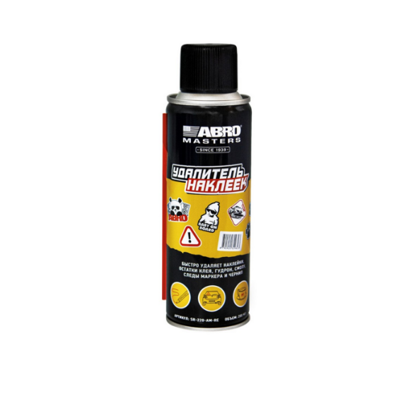 Удалитель наклеек и следов клея 200мл ABRO MASTERS SR-220-AM-RE