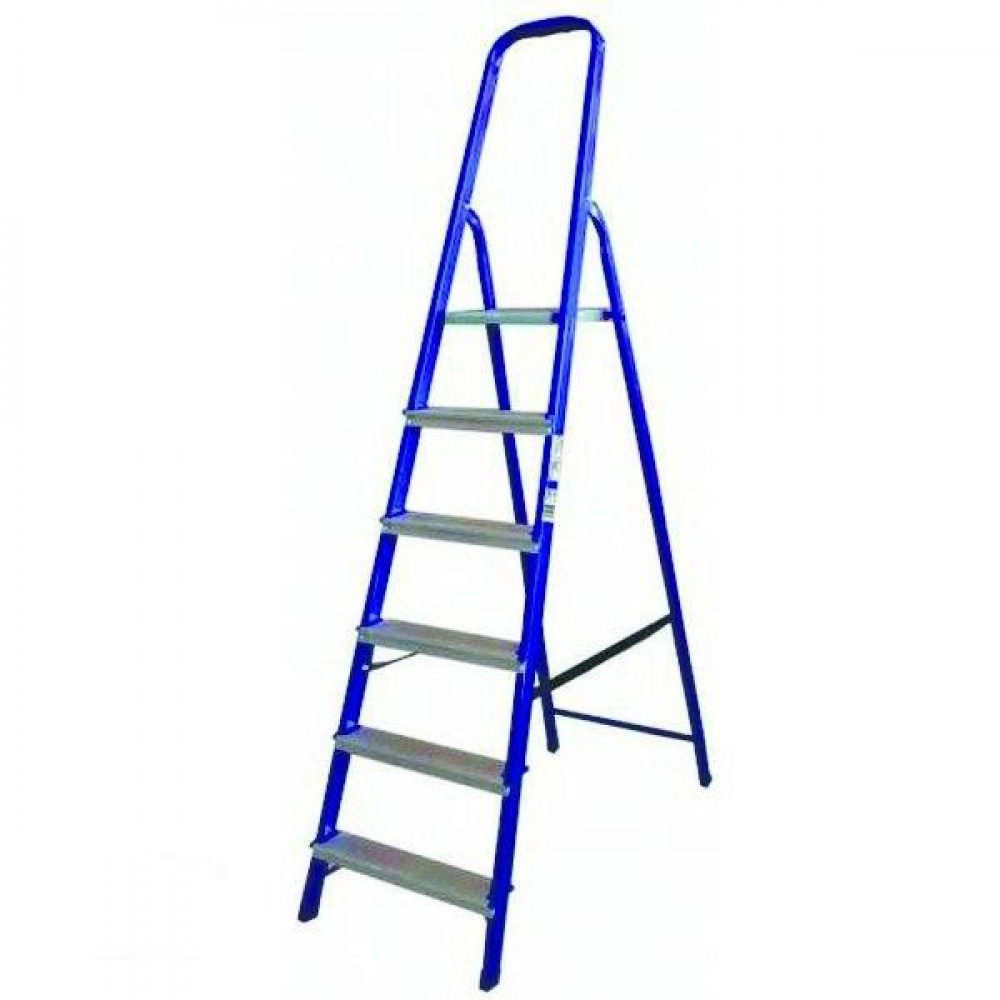 Лестница-стремянка 6 ступеней комби сталь 63-0-106