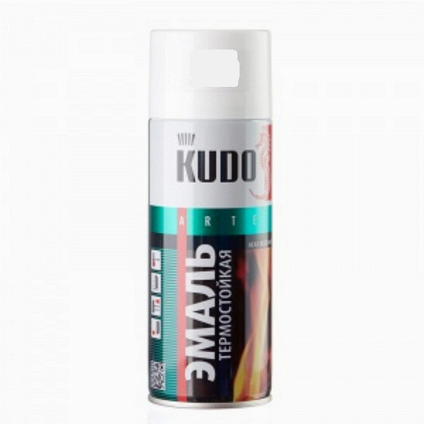  Краска термостойкая аэр. до t+400°C белая KU-5003