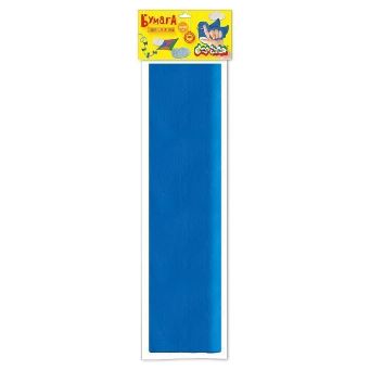  Бумага цветная Каляка-Маляка крепированная 50х250см 32 г/м2 синяя 190265