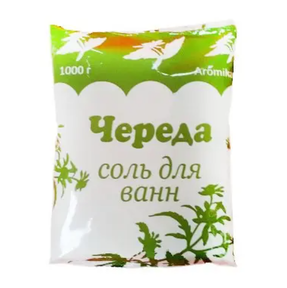  Соль для ванн 1000г Череда Аромика