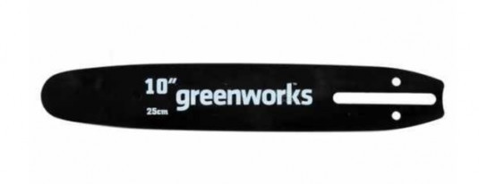 Шина 25см для цепных пил Greenworks 2949207