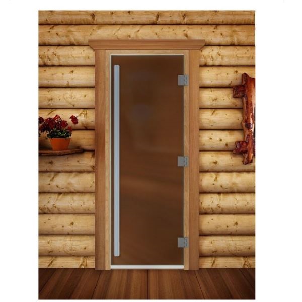  Дверь банная 190х80см Бронза матовая Престиж DoorWood DW01998