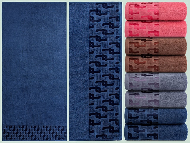  Полотенце 70*140 махр гладкокраш Тетрис JV-204 1475