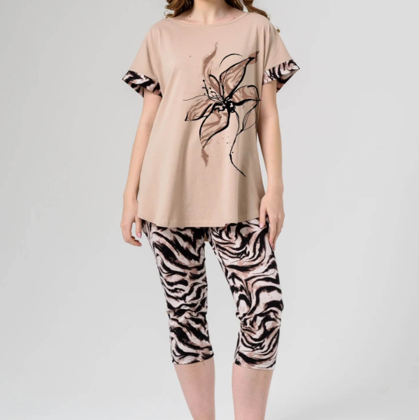  Костюм жен Саванна р.48 с бриджами экрю 2297-К