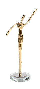  Статуэтка Балерина цвет золото 16х8х25см GARDA DECOR