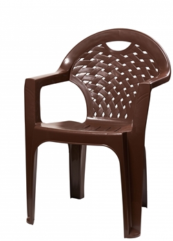  Кресло пласт коричневое М8020 (уп.4)