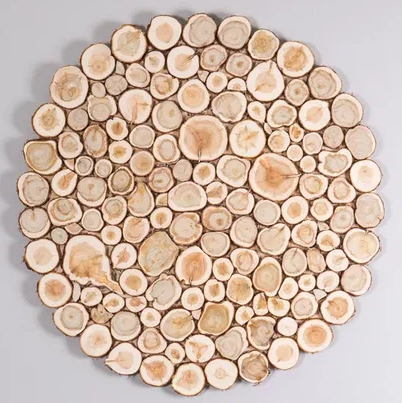  Панно деревянное для бани 100см круглое можжевельник Люблю баню