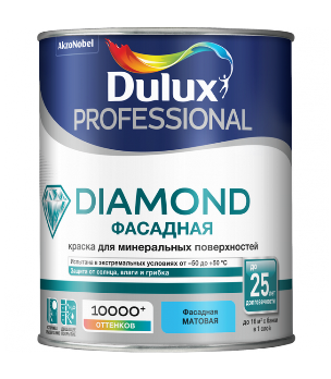  Краска DX Professional Diamond фасад гладкая мат.BW 1л.