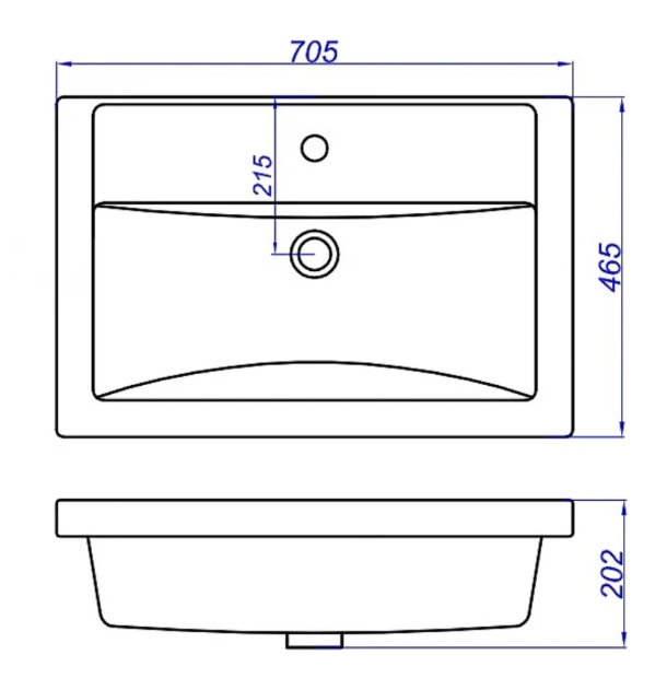 Умывальник мебельн 700мм Фостер70 Kirovit г.Киров