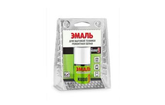  Эмаль для бытовой техники 15мл с кисточкой белая KU-7K1311 Kudo