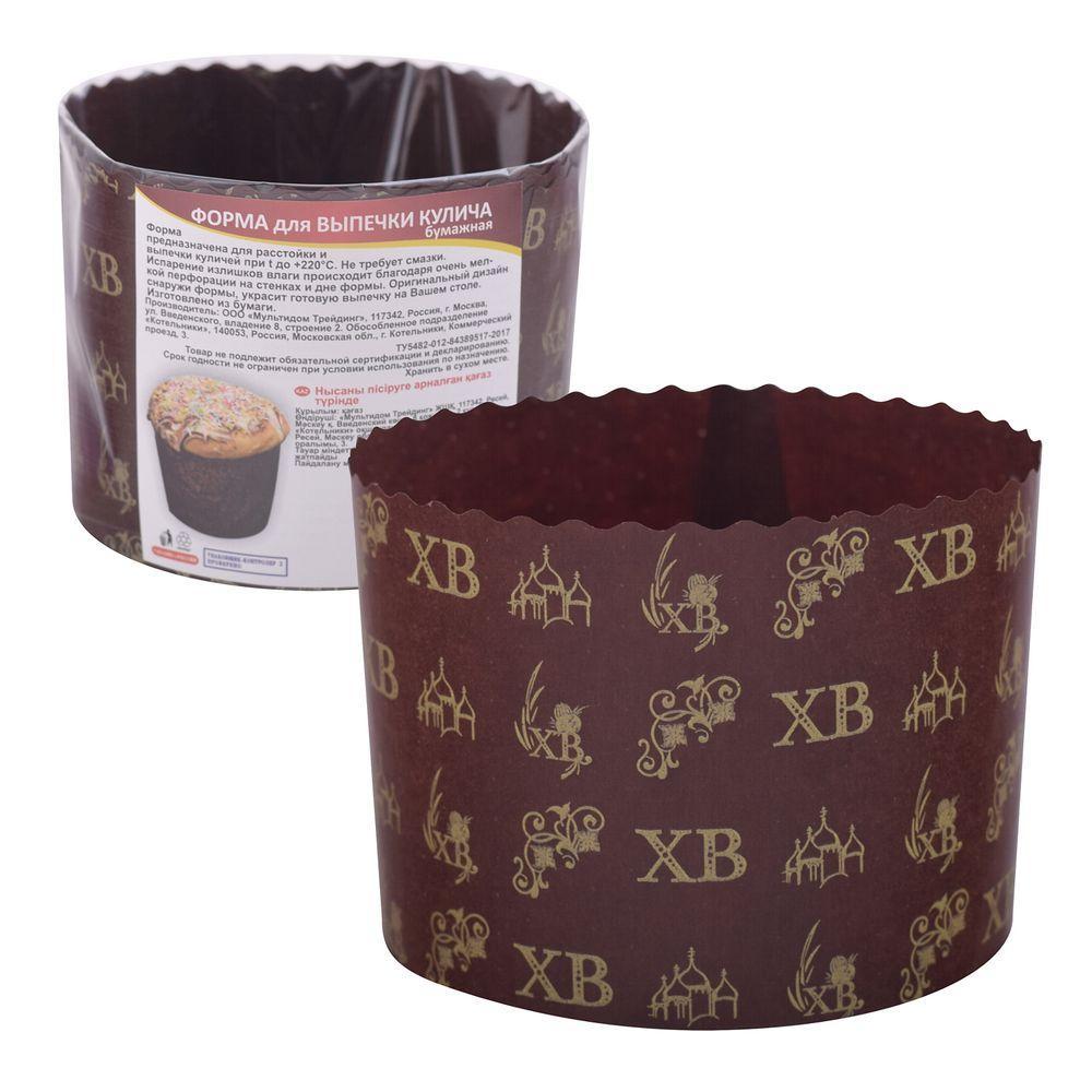  Набор форм для выпечки куличей 3шт 11*8,5см бумаж MT8-111