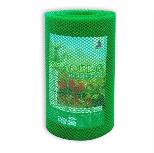  Сетка пластиковая для ограждения клумбы 7х7 (0,4х10м) зеленая Ф-7/0,4/10